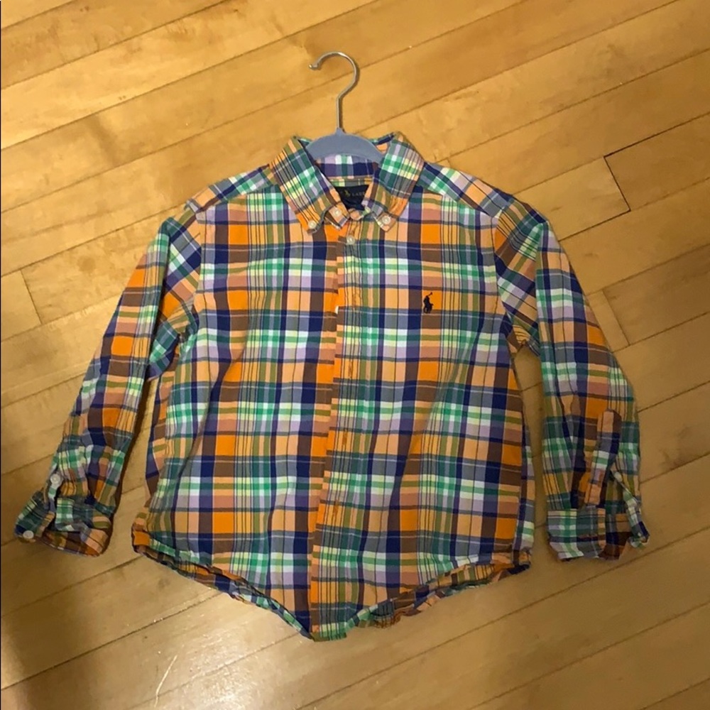Ralph Lauren cotton button down shirt EUC